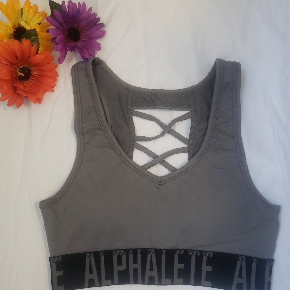 Alphalete criss cross  sports bra